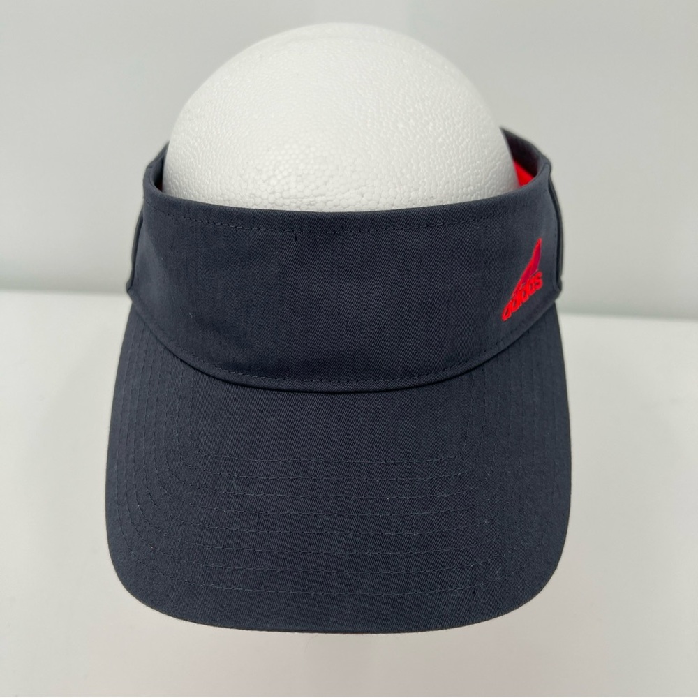 EUC ADIDAS Climalite Women Sun Visor Hat Gray With Pink 🎾 Golf Running